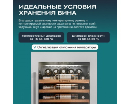 Винный шкаф Meyvel MV52PRO-KWB1