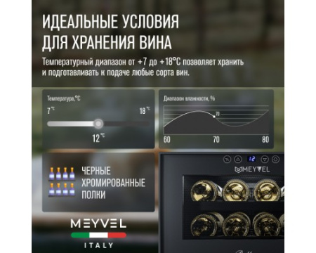 Винный шкаф Meyvel MV08-BF1 (easy)