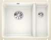 Кухонная мойка BLANCO SUBLINE 350/150-U керамика отводная арматура InFino® глянцевый белый керамика 523741