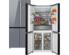 Отдельностоящий холодильник с инвертором Weissgauff WCD 590 Nofrost Inverter Premium EcoFresh Dark Grey Glass