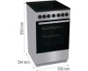 Электрическая плита Gorenje GEC5B60SG