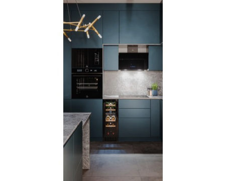 Винный шкаф отдельностоящий LEX LWD3017BL DUAL ZONE