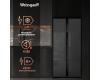 Отдельностоящий холодильник с инвертором Weissgauff WSBS 500 Inverter NoFrost Bru Steel Glass