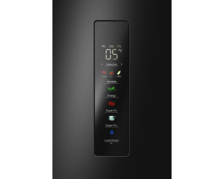 Мнококамерный холодильник Meferi MFR83BLACK IX