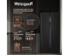 Отдельностоящий холодильник с инвертором Weissgauff WSBS 500 Inverter NoFrost Black Glass