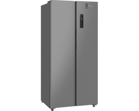 Отдельностоящий холодильник с инвертором Weissgauff WSBS 500 Inverter NoFrost Inox