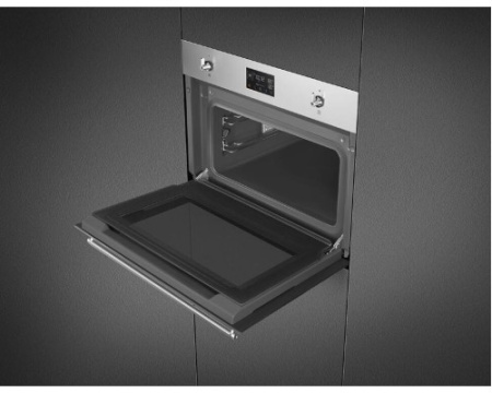 Компактный духовой шкаф с пароваркой Smeg SO4302S3X
