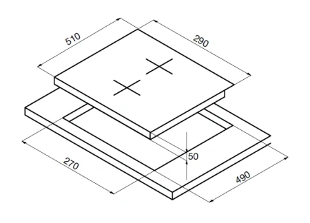 Варочная поверхность KORTING hk 32032 b
