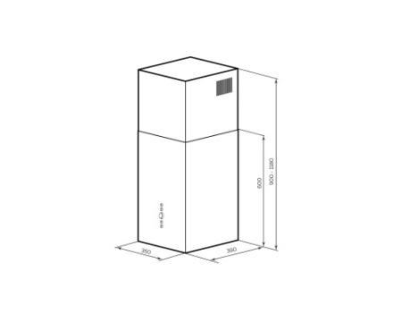 Вытяжка кухонная декоративная LEX MONO 400 INOX