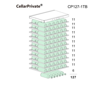 Винный шкаф CELLAR PRIVATE CP127-1TB