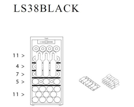 Винный шкаф La Sommeliere LS38BLACK