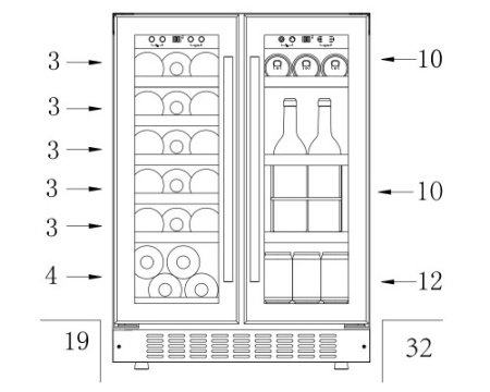 Винный шкаф Temptech Sommelier SOM2DX60DRB