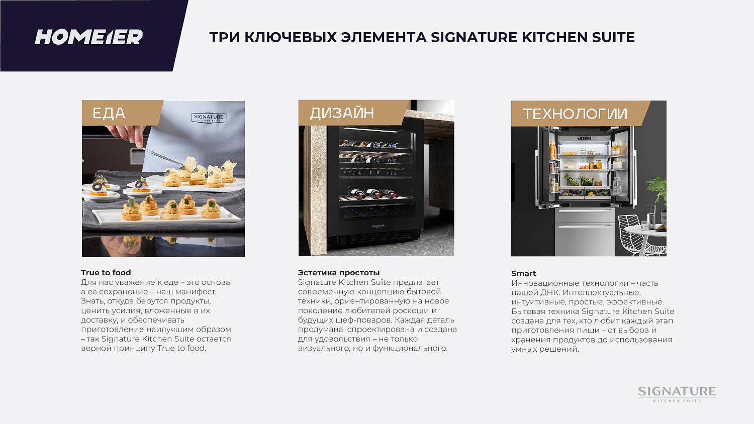 Презентация бренда Signature Kitchen Suite