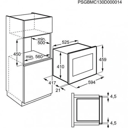 Микроволновая печь AEG MBE2658SEW