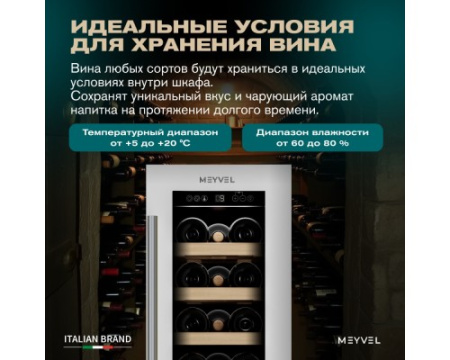 Винный шкаф Meyvel MV19-KWT1