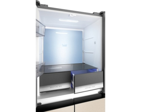 Отдельностоящий холодильник с инвертором Weissgauff WCD 450 BEG NoFrost Inverter