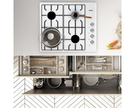 Газовая варочная панель Simfer H60Q40W471