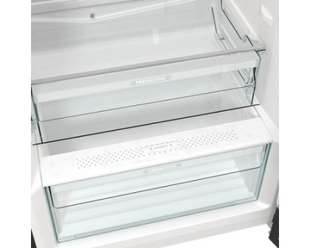 Отдельностоящий двухкамерный холодильник Gorenje OBRB615DBK