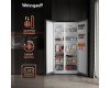 Отдельностоящий холодильник с инвертором Weissgauff WSBS 600 NoFrost Inverter Blue Glass