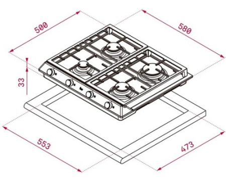 Варочная панель Teka EX 60.1 4G AI AL CI DR