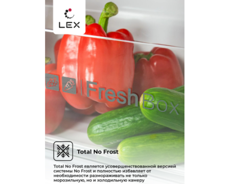 Отдельностоящий двухкамерный холодильник LEX LSB530SlGID