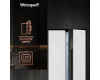 Отдельностоящий холодильник с инвертором Weissgauff WSBS 500 Inverter NoFrost White Glass