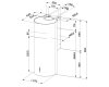 Вытяжка без купола Faber CYLINDRA PLUS WH GLOSS A37 335.0492.565