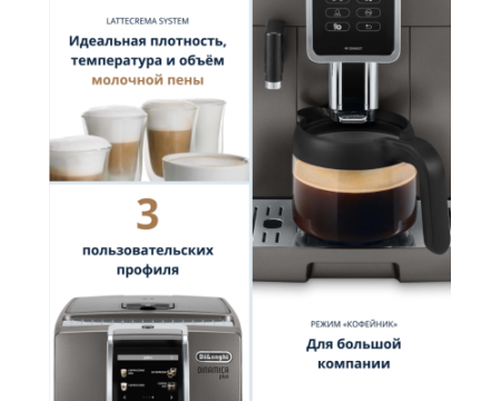 Кофемашина DeLonghi ECAM370.95.S