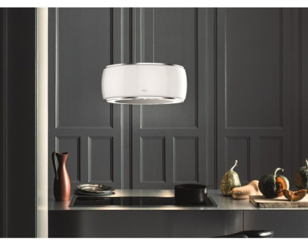 Вытяжка Falmec Circle.Tech SOFFIO isola 58 vetro bianco satinato (600) CSAI58.E0P7#ZZZF461F