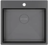 Кухонная мойка KUCHENSTERN WERK 60 вороненая сталь