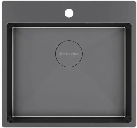 Кухонная мойка KUCHENSTERN WERK 60 вороненая сталь