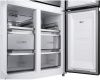 Отдельностоящий холодильник с инвертором Weissgauff WCD 590 Nofrost Inverter Premium EcoFresh Black Glass