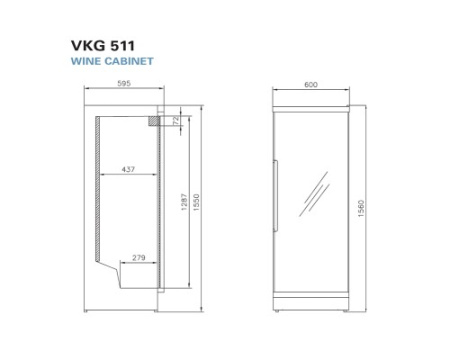 Винный шкаф Vestfrost Solutions VKG 511 B