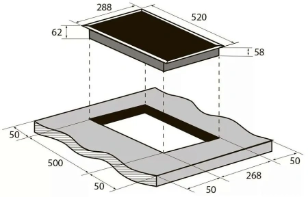 Варочная поверхность ZUGEL ZIH293B