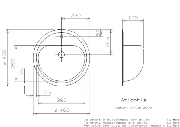 Кухонная мойка REGINOX atlantis l lux osp (c/box)