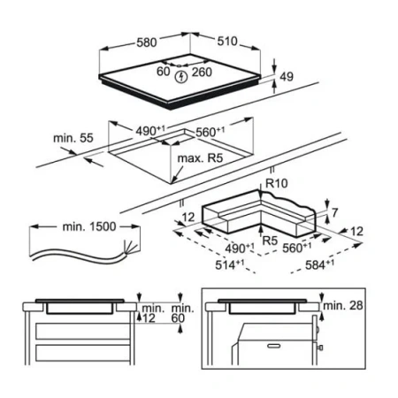 Варочная поверхность ELECTROLUX EIV634