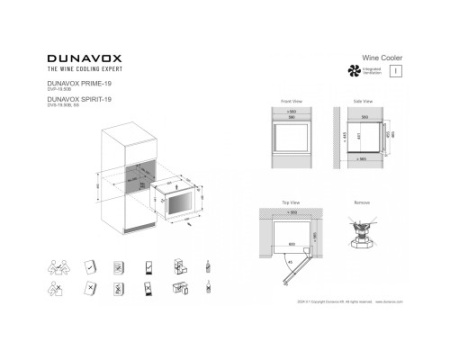 Винный шкаф Dunavox DVP-19.50B