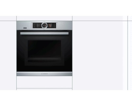 Духовой шкаф с микроволнами и паром Bosch HNG6764S6