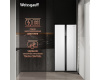 Отдельностоящий холодильник с инвертором Weissgauff WSBS 500 Inverter NoFrost White Glass