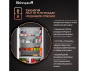 Отдельностоящий холодильник Weissgauff WFD 450 Built-in Inverter NoFrost Dark Inox