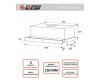 Вытяжка кухонная встраиваемая EXITEQ EX-1136