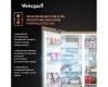 Отдельностоящий холодильник с инвертором Weissgauff WSBS 1036 Inverter NoFrost Premium Champagne Glass