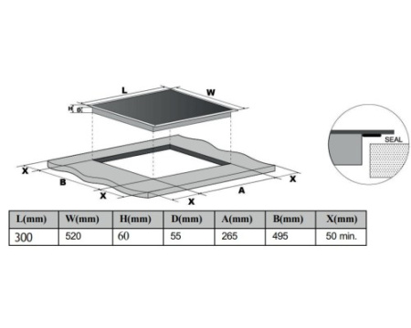 Индукционная варочная панель Bertazzoni P302I23NV