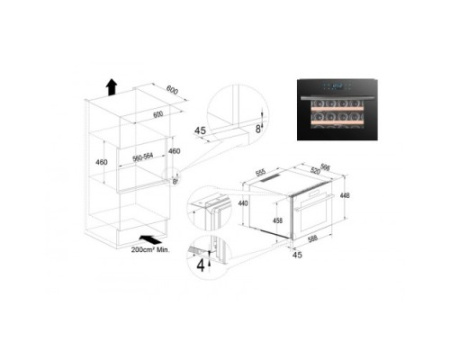 Винный шкаф Temptech OZ45SBTOP