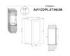 Двухзонный винный шкаф Avintage AVI122PLATINUM