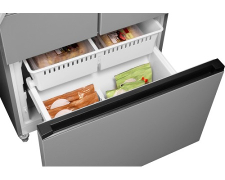 Отдельностоящий холодильник Weissgauff WFD 450 Built-in Inverter NoFrost Inox
