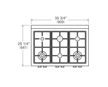 Газовая варочная панель Bertazzoni Professional RT366PROX стальная