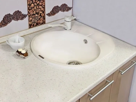 Кухонная мойка EWIGSTEIN Rund 45F иней