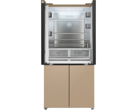 Отдельностоящий холодильник с инвертором Weissgauff WCD 510 Built-in Inverter NoFrost Champagne Glass