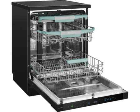 Посудомоечная машина с авто-открыванием и инвертором Weissgauff DW 6114 Inverter Touch AutoOpen Black